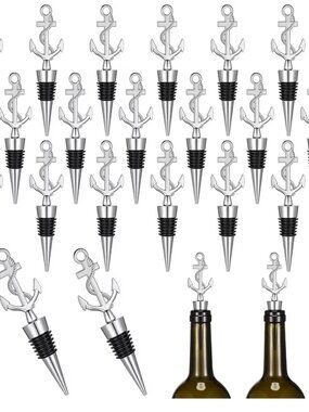 20 Anchor Wine Bottle Stoppers | Nautical Party Favors | Wedding/Bridal Shower